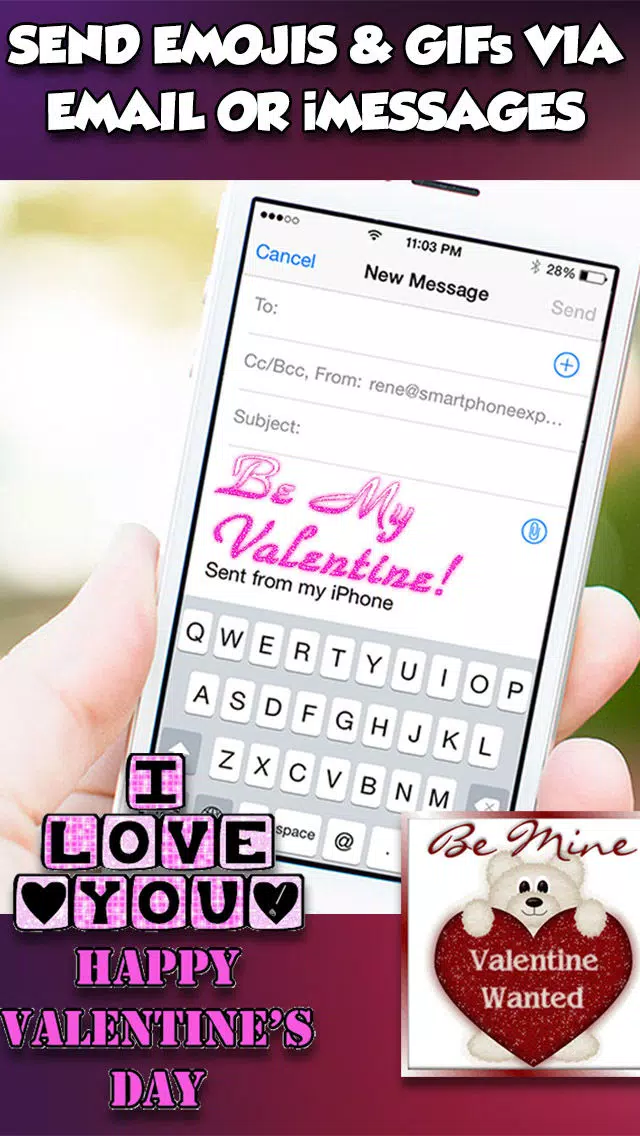 Zrzuty ekranu Valentine's Day 3d Emojis & GIFs