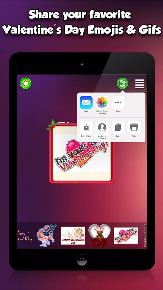 Zrzuty ekranu Valentine's Day 3d Emojis & GIFs