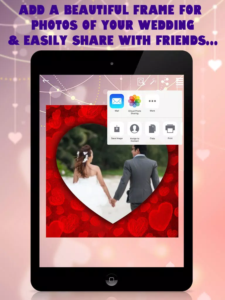 Wedding Frames Photo Editor iPad سکرین شاٹس