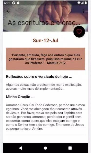 Daily Bible Verse with Prayer Screenshots