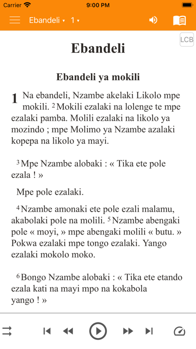 Lingala Bible Screenshots