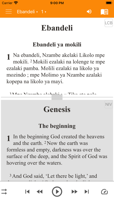 Lingala Bible Screenshots