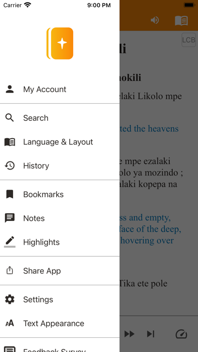Lingala Bible Screenshots