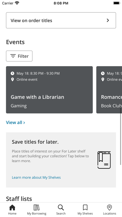 Alameda County Library Screenshots