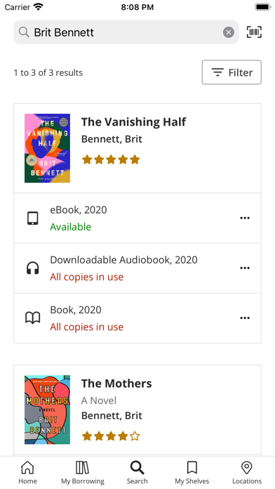 Alameda County Library Screenshots