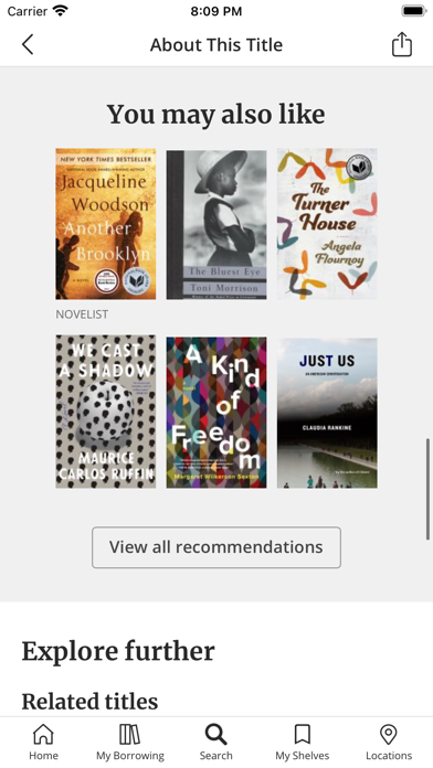 Alameda County Library Screenshots