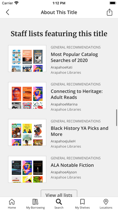 ArapApp / Arapahoe Libraries Screenshots