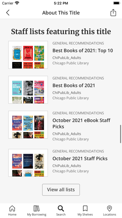 Chicago Public Library Screenshots