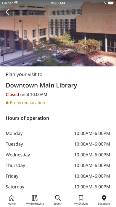 Cincy Library Screenshots