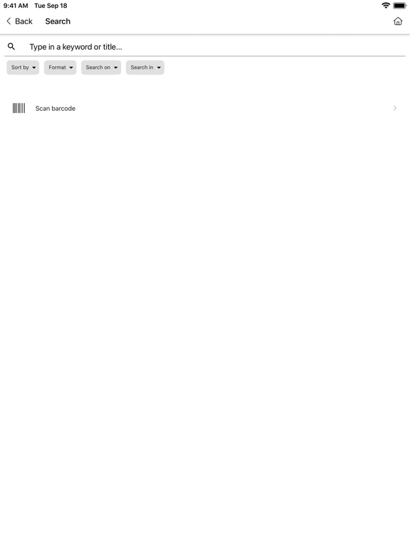 Gwinnett Library iPad Screenshots