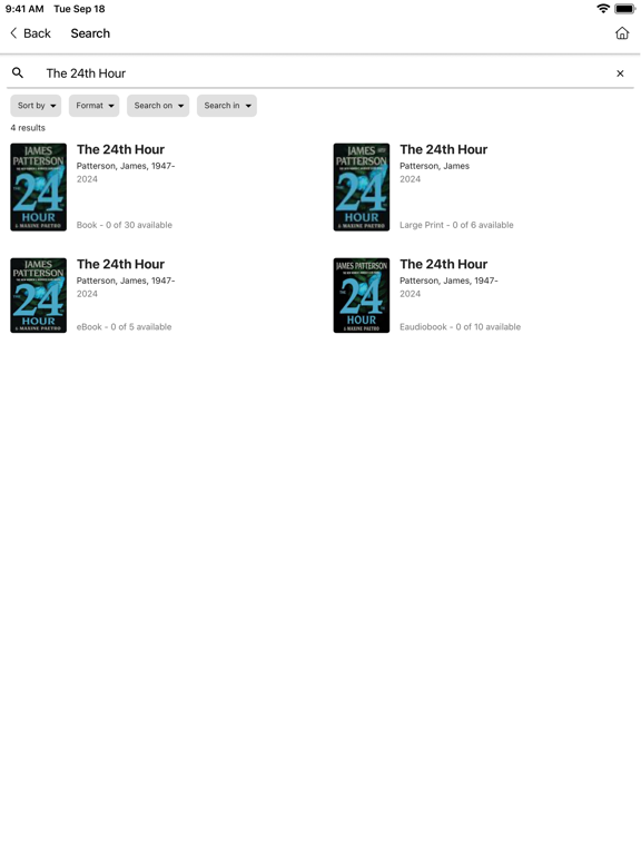 Gwinnett Library iPad Screenshots