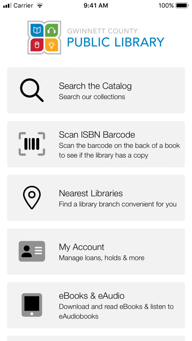 Gwinnett Library Screenshots