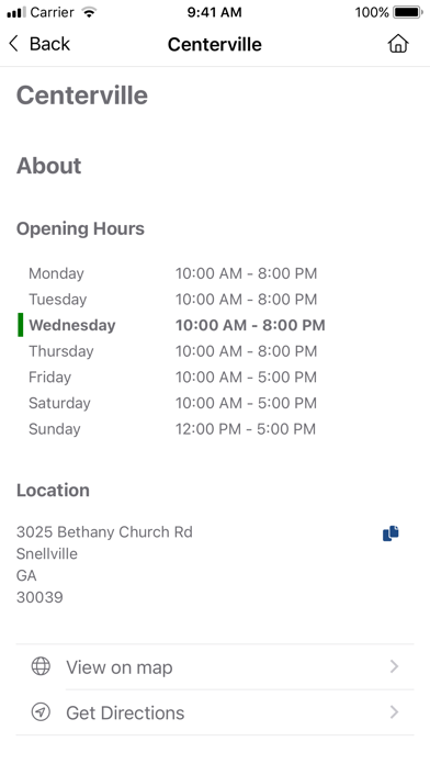 Gwinnett Library Screenshots