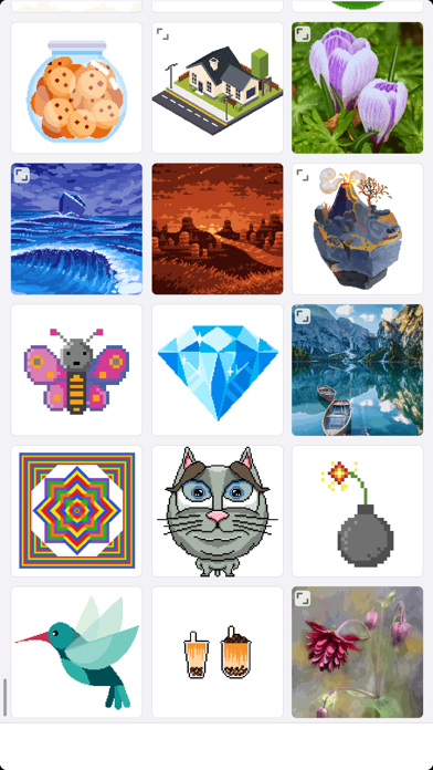 Pixel by Number Make Pixel Art Screenshots