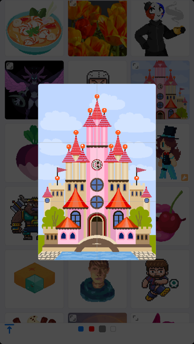 Pixel by Number Make Pixel Art Screenshots