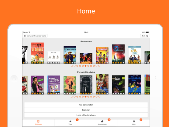 Bibliotheek Wise iPad Screenshots