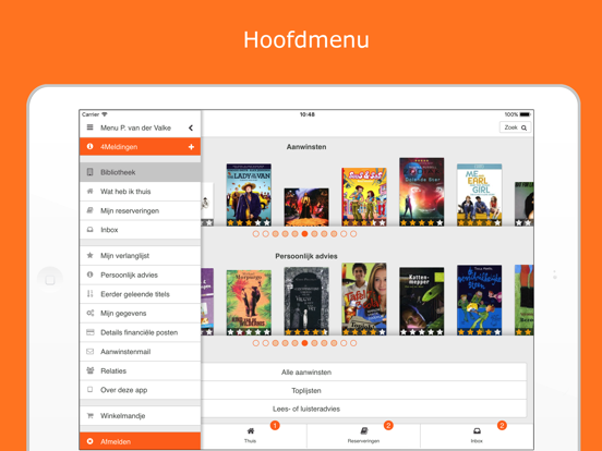 Bibliotheek Wise iPad Screenshots