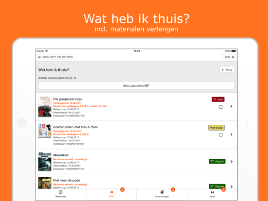Bibliotheek Wise iPad Screenshots