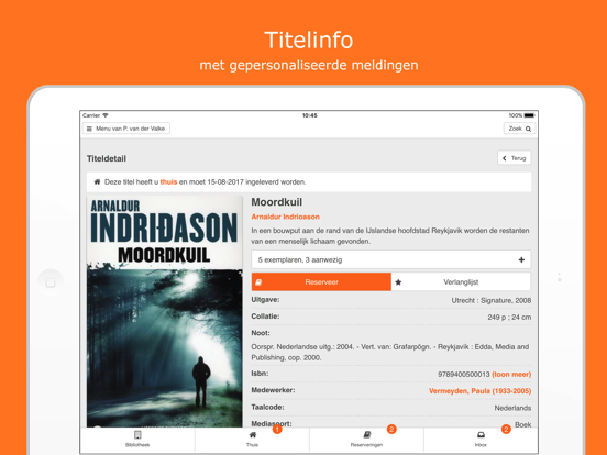 Bibliotheek Wise iPad Screenshots