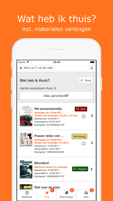 Bibliotheek Wise Screenshots