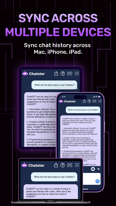 Chatster AI - Writing & Images Screenshots