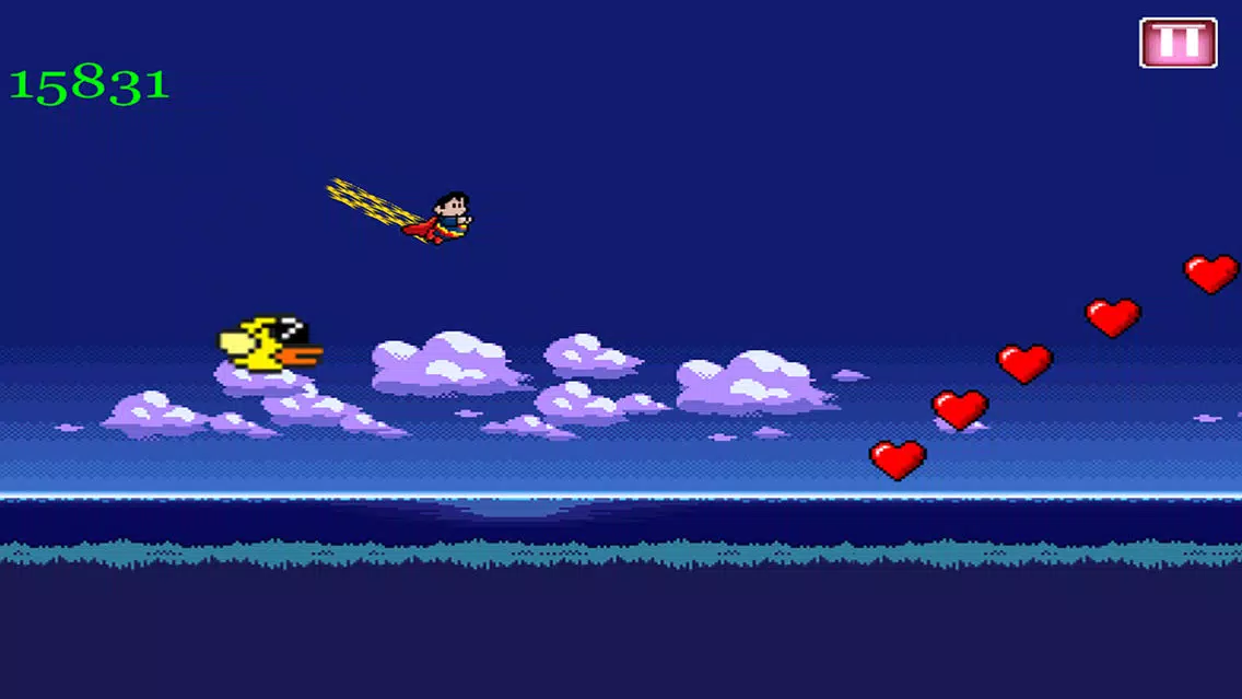 A Retro Super-Hero Power Jump FREE - The Fun 8-Bit Man Race Challenge স্ক্রিনশট