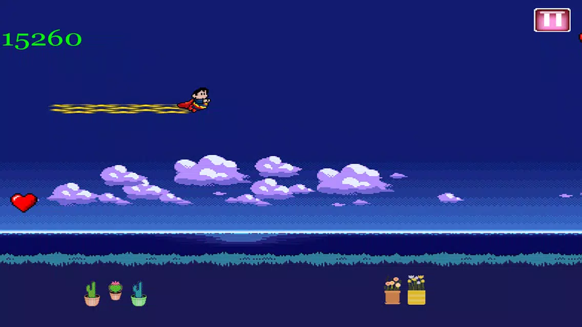 A Retro Super-Hero Power Jump FREE - The Fun 8-Bit Man Race Challenge স্ক্রিনশট