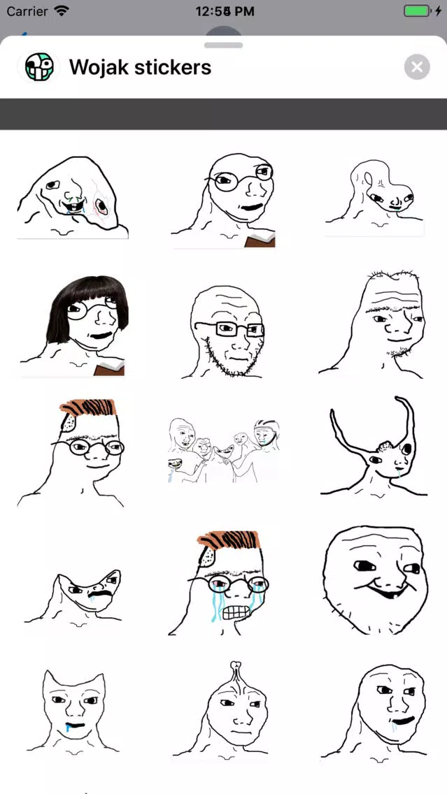 Wojak stickers pack Screenshots