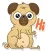 Beanie Babies - Pugsly Sticker Pack for iMessage