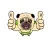 The Cute Pug Animated for iMessage