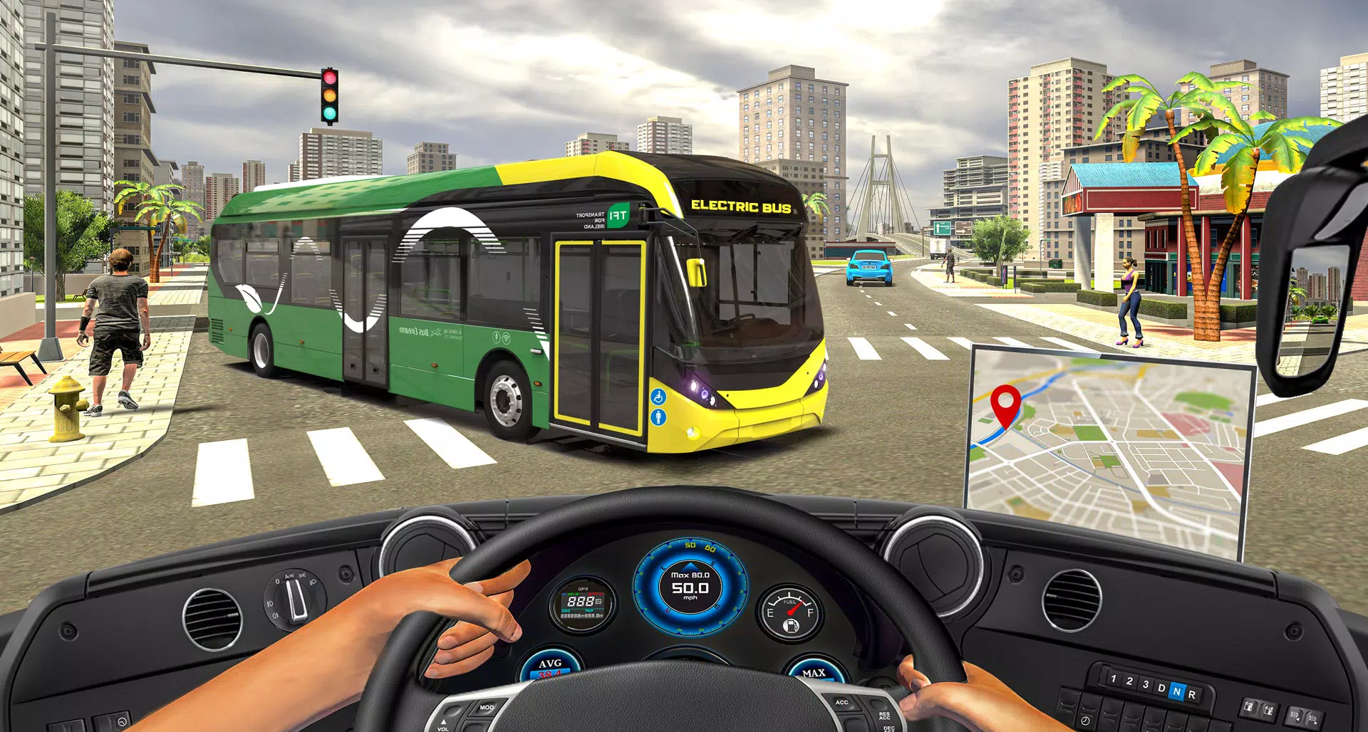 Electric Bus : City Bus Games应用截图