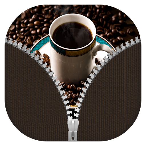 Coffee Zipper Lock Screen