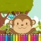 Monkey Coloring Game for Kids Second Edition