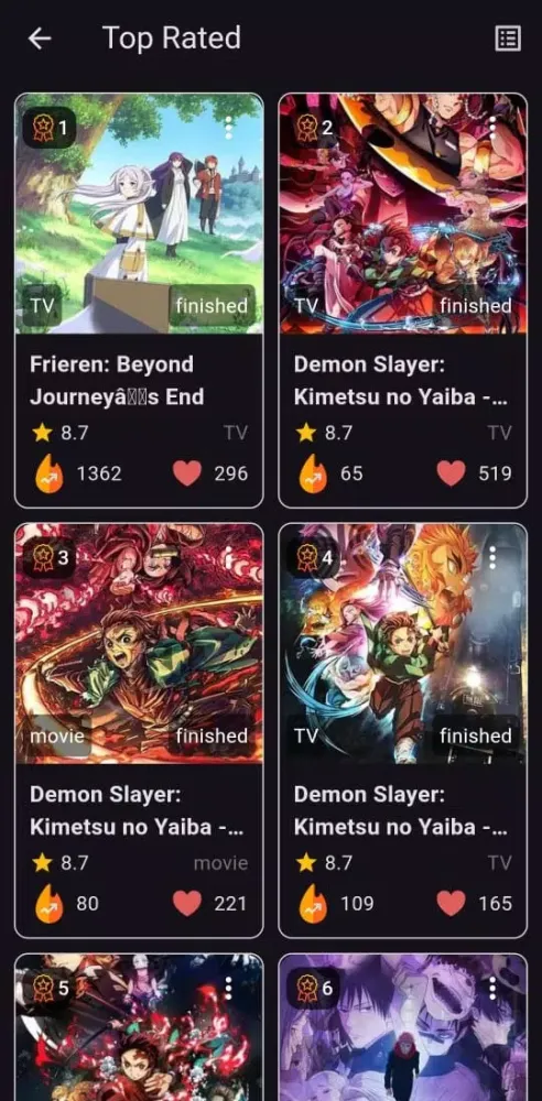 Anime Stack - with AI Chat Screenshots