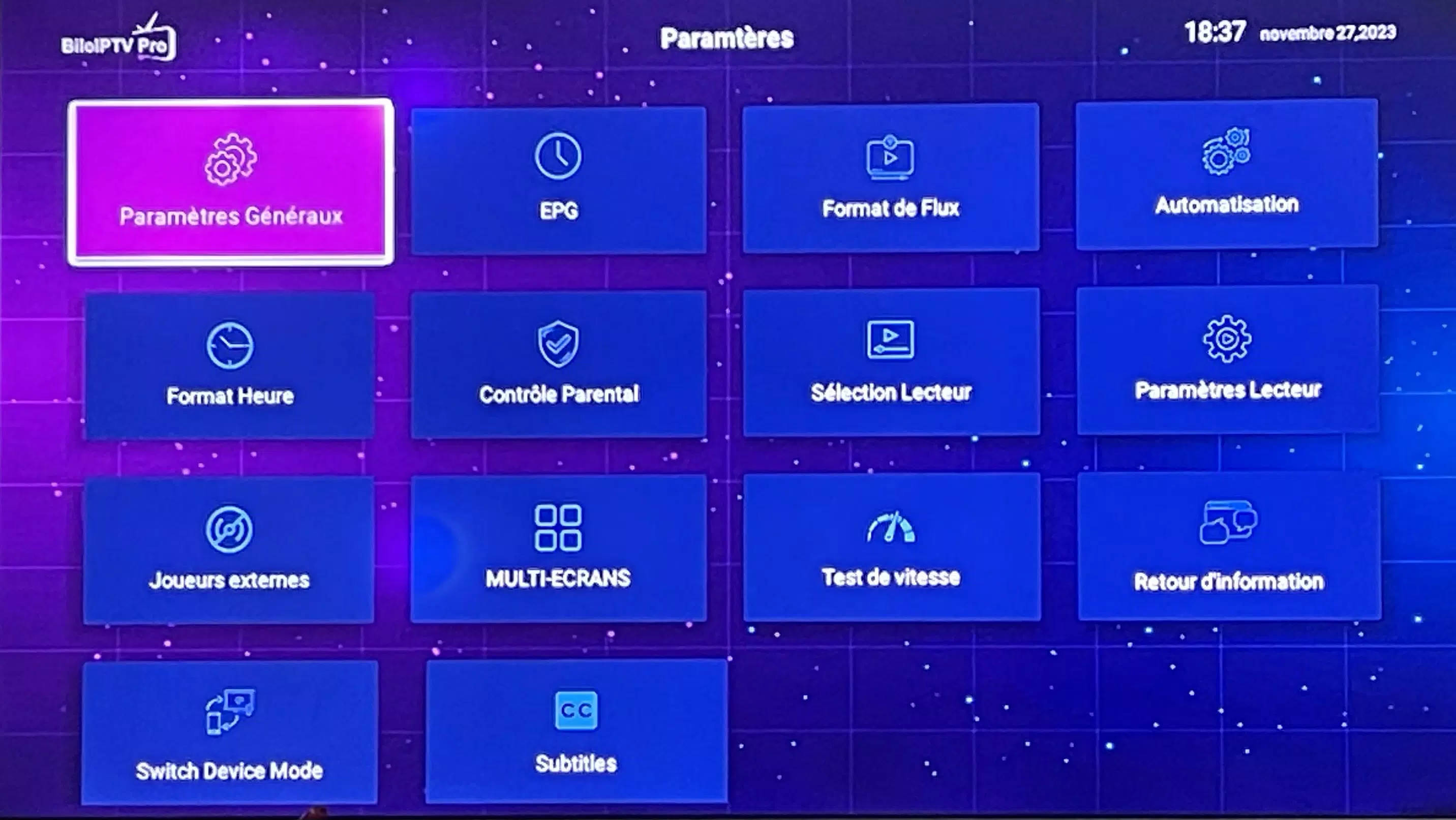Bilo IPTV Pro Screenshots