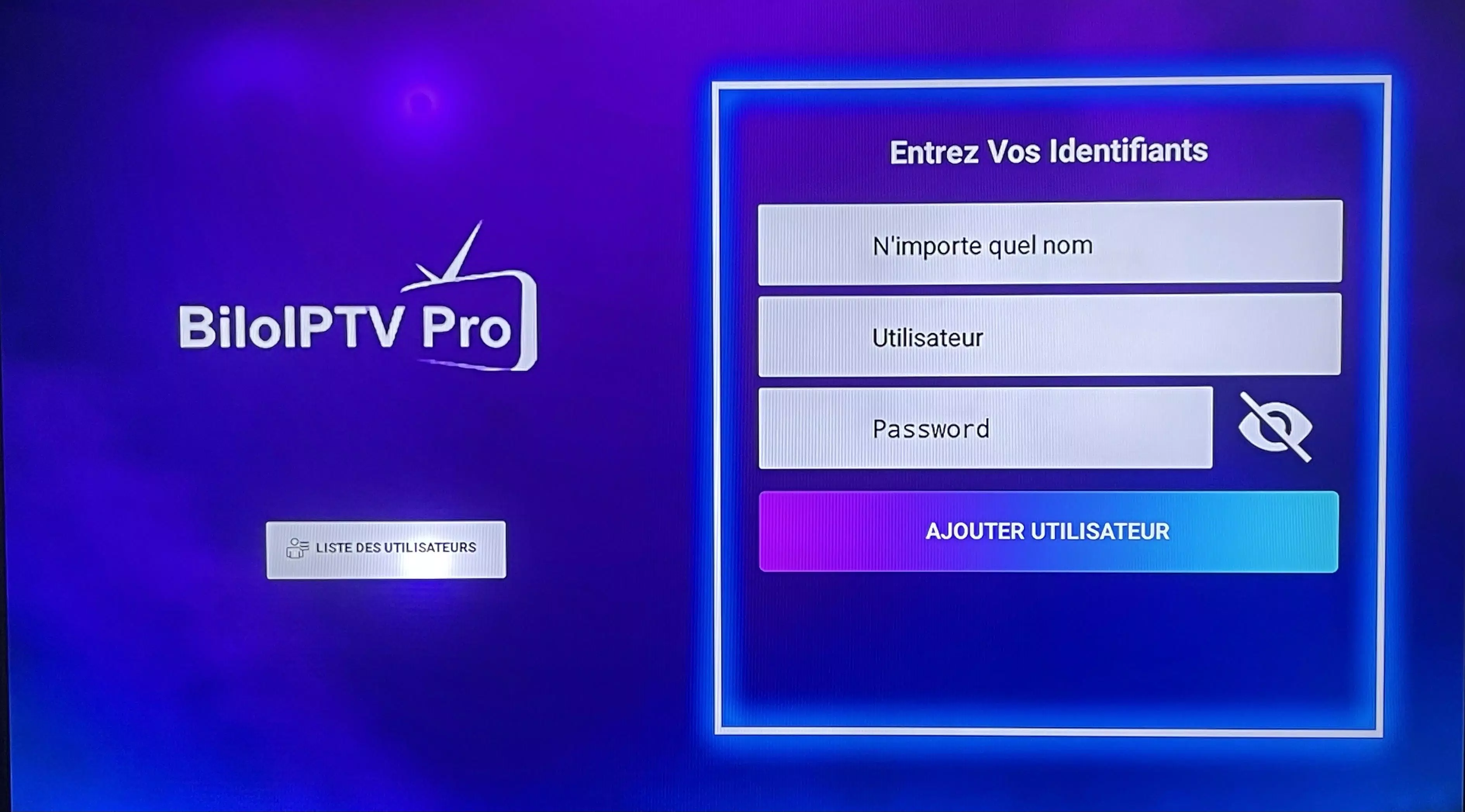 Bilo IPTV Pro Screenshots