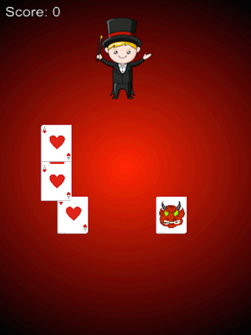 Ace Card Throw: Magician Love Poker Free iPad 應用截圖