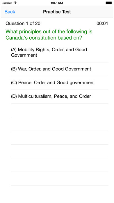 Canadian Citizenship Test - Become Canadian Screenshots