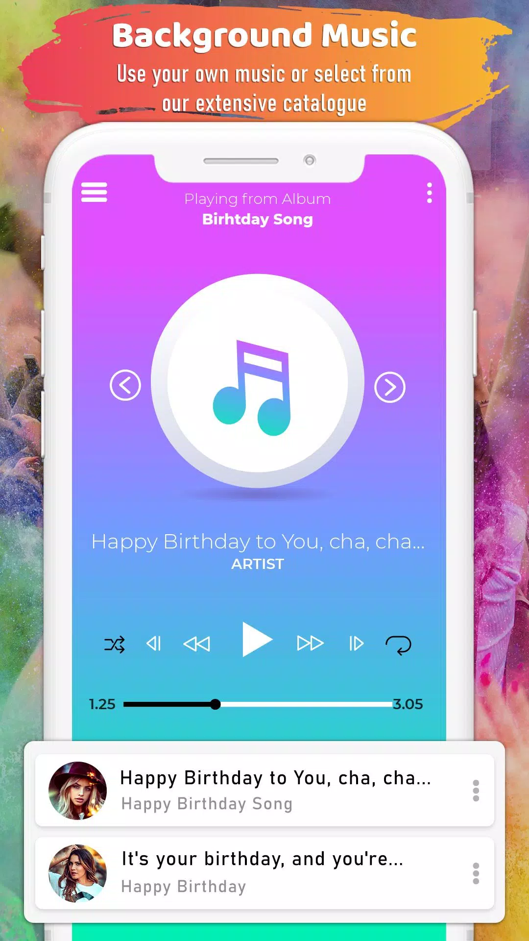 Birthday Video Maker Screenshots