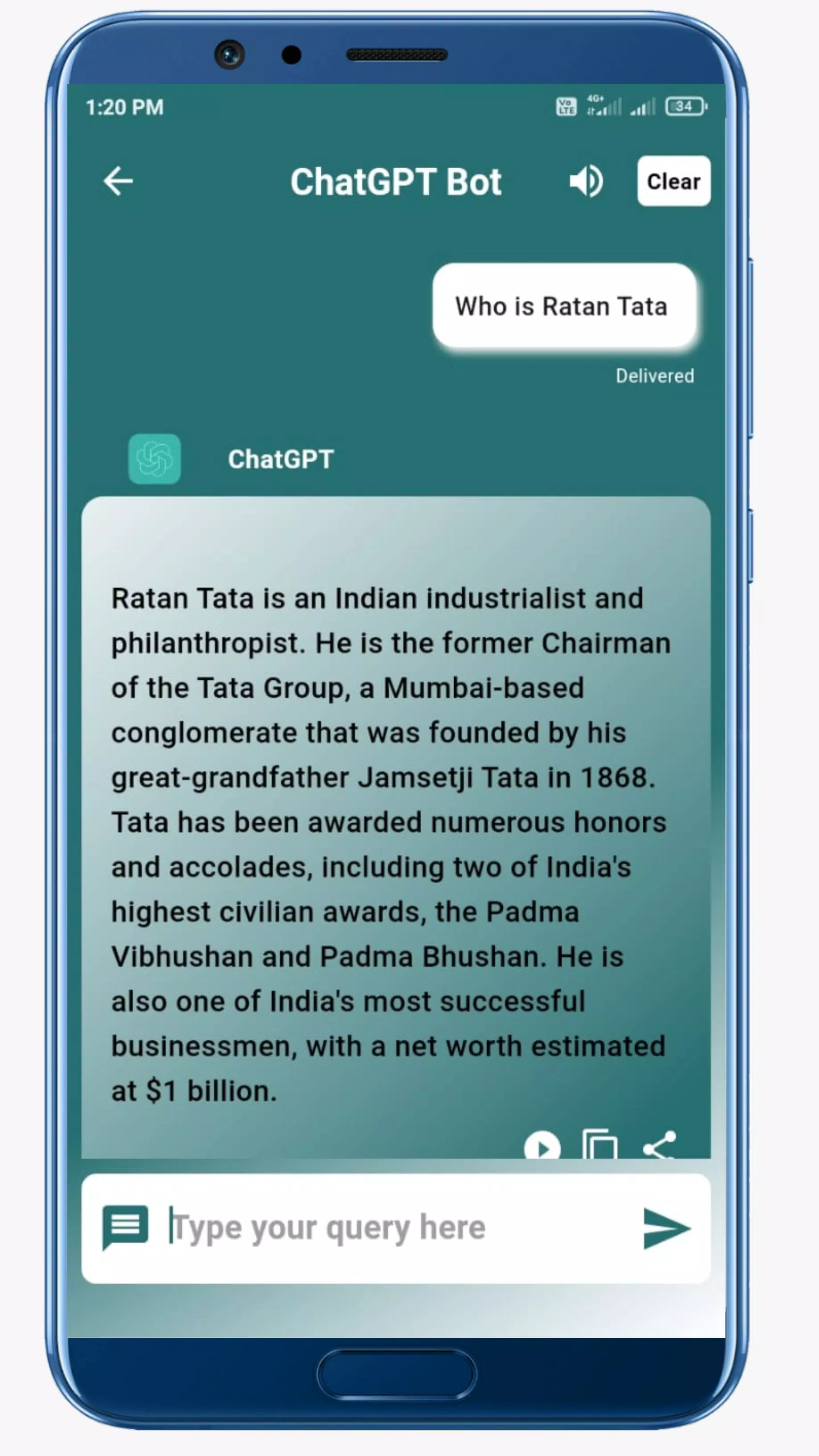Chat Gpt - Ai Chat Bot Screenshots