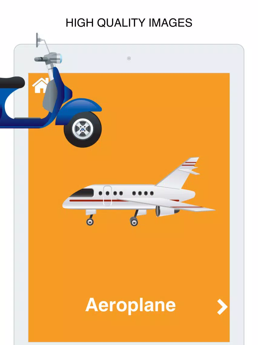 Vehicles Flashcard for babies and preschool Pro iPad Screenshots