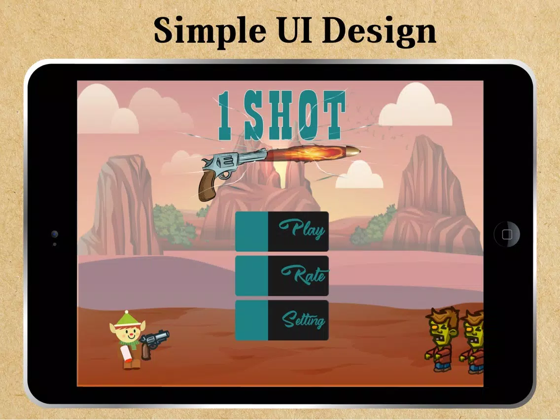 One Bullet - Flip the gun iPad Screenshots