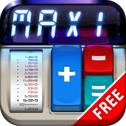 MaxiCalc Free: Big Retro LCD Basic Desk Calculator MaxiCalc Free: Big Retro LCD Basic Desk Calculator