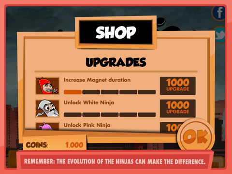 Capturas de tela do Le Ninja Game iPad 