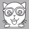 Nerdy Kitty: Cool Cat Stickers