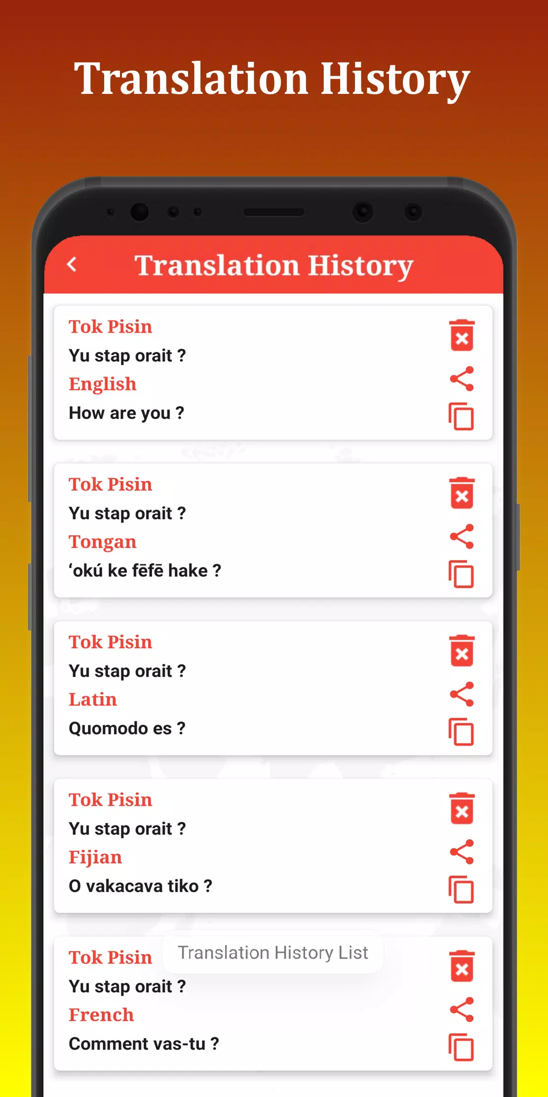 Tok Pisin Translator Screenshots