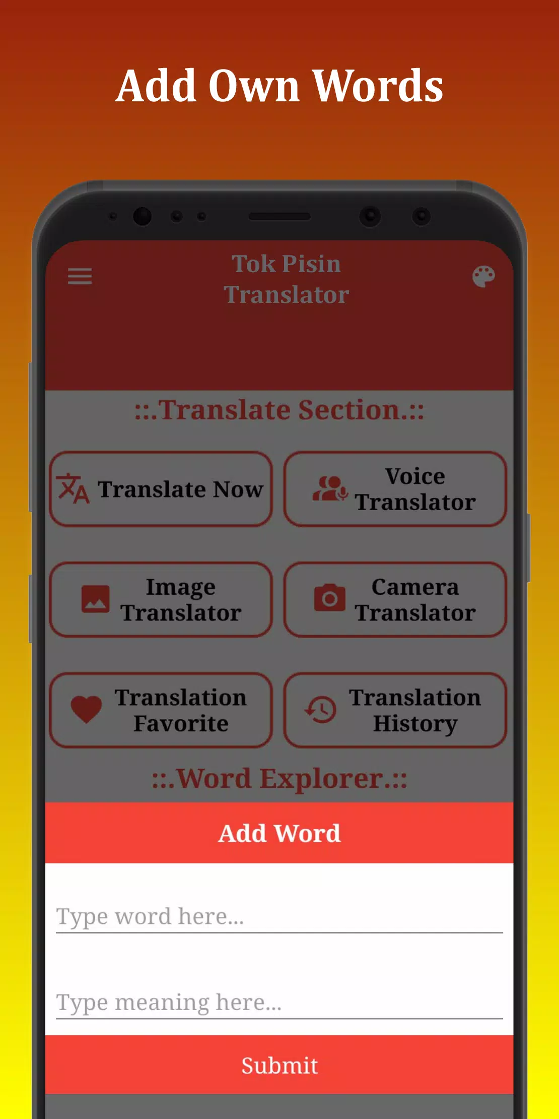 Tok Pisin Translator Screenshots