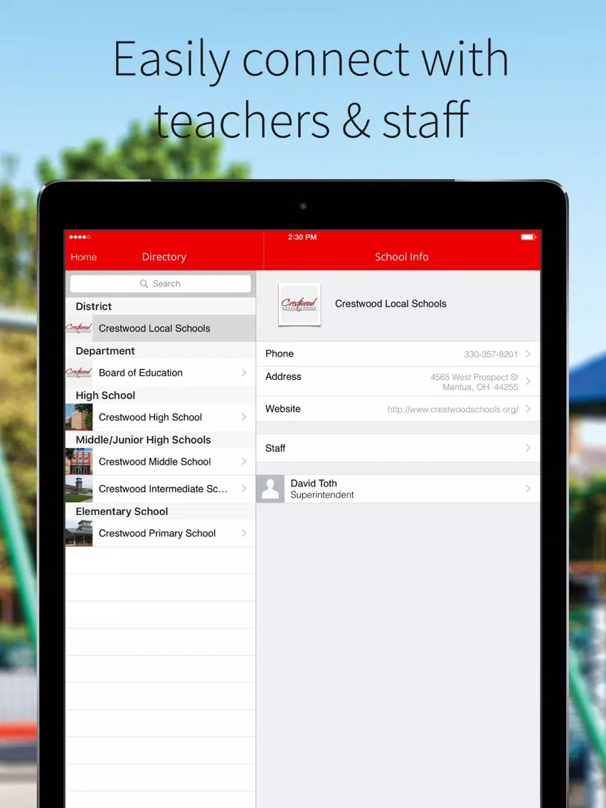 Crestwood Red Devils iPad Screenshots