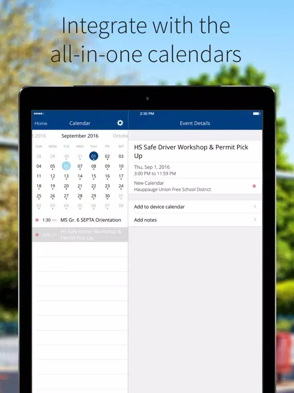 Hauppauge School District iPad Screenshots