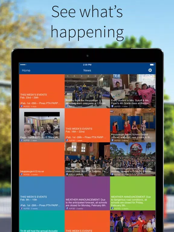 Hauppauge School District iPad Screenshots